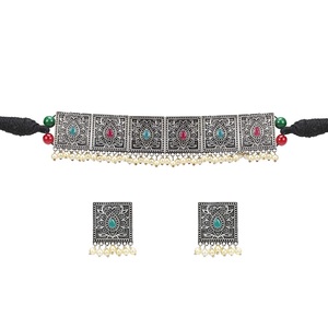 Colgante de circonita multicolor de 7 cuadrados para ocasiones festivas - Product Image 3