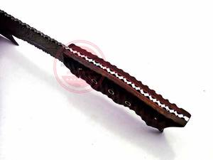 Cuchillo de caza Bowie con hoja de acero de Damasco hecho a mano personalizado - Product Image 5