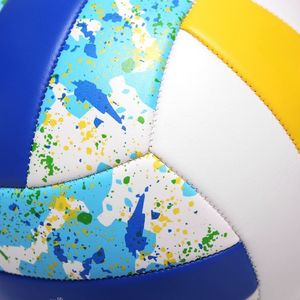 Pallina da pallavolo per spiaggia di sabbia colorata per esterni, palla da gioco estiva, con impugnatura morbida, palla promozionale personalizzata cucita - Product Image 5