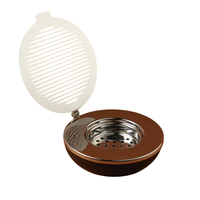 Meilleure Vente Brûleur d'Encens Arabe Écologique Bakhoor avec Plateau Métallique Gravé au Laser et Couvercle en Bois de Santal – Cadeau Idéal pour l'Aïd et le Ramadan