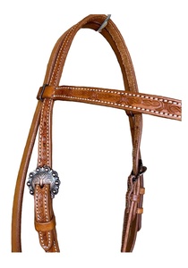 Vente en gros de nouveau design de qualité supérieure de nouveau cheval en cuir Western Headstall avec usiné à la main et sculpté à un prix abordable - Product Image 2