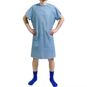 Batas de paciente Enfermera Rayas lavables Uniforme de hospital Algodón unisex Estambre Cómodo Buena calidad - Product Image 1