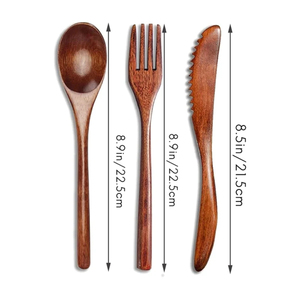 Juego de cubiertos de madera Cuchara multiusos para servir pasta Lo mejor para el hogar Hotel y restaurante Suministro en precio con descuento de la India - Product Image 3