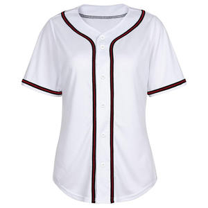 Camiseta de béisbol elástica, ropa deportiva con logotipo personalizado, camiseta de béisbol de secado rápido cómoda de la mejor calidad para mujer - Product Image 6