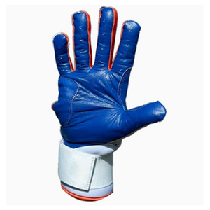 Nouveaux gants de frappe de baseball en cuir de vachette, combinaison blanc et bleu royal, fermeture à crochets et boucles, ambidextres, légers et durables - Product Image 2