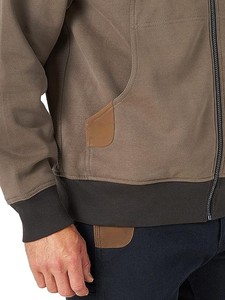 Sweat à capuche zippé pour homme Sweat à capuche lourd 80% coton 20% polyester fermeture à capuche extensible et confortable Lavage en machine - Product Image 3