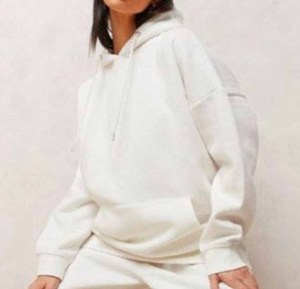 Joggers recortados logotipo personalizado Crop Top Hood sudaderas Heavy Hoodies conjuntos mujer ropa mujer mejores trajes chándal - Product Image 2