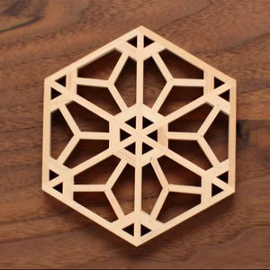 Posavasos personalizado moderno respetuoso con el medio ambiente 3,75 sublimación Hardboard Mdf Squarestone con posavasos trasero de corcho - Product Image 3