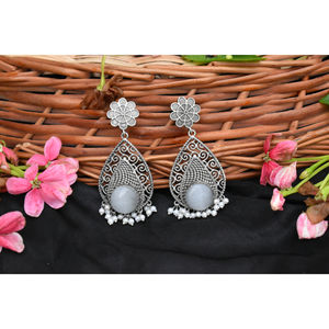 NOUVELLE ARRIVÉE Boucles d'oreilles créoles en laiton imitation argent, artisanales, pour filles et femmes - Product Image 3