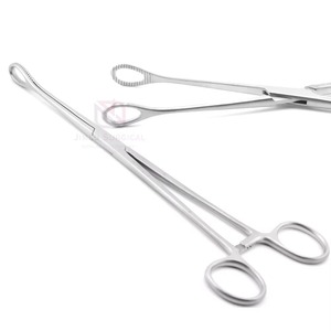 Pinces à éponges en acier inoxydable, instrument chirurgical droit et courbé, pinces hémostatiques pour pansements, fournisseur OEM - Product Image 4