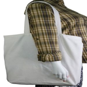 Bolsas de Compras Promocionales al por Mayor, 100% Algodón Orgánico Reciclable, Ligeras, Medianas, Ecológicas, Impresas con Serigrafía - Product Image 4