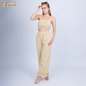 Conjunto de 2 Piezas para Mujer, Top Corto sin Mangas con Volantes y Pantalones Cortos, Cortavientos LD01, Ecológico, Transpirable, Certificado OEKO-TEX Flame - Product Image 6