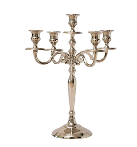 Alam Export India Nuevo diseño elegante Oro Plata Candelabro personalizado con vidrio transparente votivo y hecho a mano en aluminio - Product Image 6