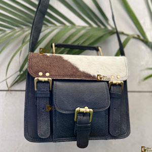 Nouvel arrivage de sac à main en fourrure de vachette élégant Western Hair on Hair en cuir véritable pour femmes sac à bandoulière sac à main à bandoulière - Product Image 1