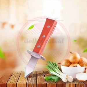 Couteau à huîtres professionnel à manche en bois à poignée antidérapante | Couteaux à huîtres professionnels en acier inoxydable - Product Image 5