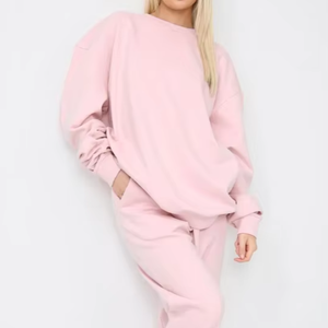 Conjunto de ropa deportiva informal de manga larga para otoño e invierno, sudadera y pantalones de chándal baratos al por mayor para mujer de Bangladesh - Product Image 6