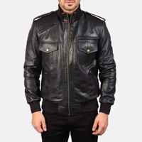 Veste en cuir d'hiver pour homme au design élégant, col montant, imperméable, respirante, coupe-vent, décontractée, légère, de haute qualité, tendance