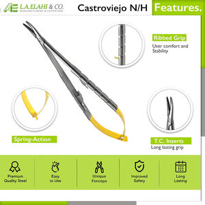 ทีซี คาสโตรวีโฮ ไมโครนีดเดิล ไมโครนีดเดิล ซูเจอร์ โฮลเดอร์ ไดร์เวอร์ สแตนเลสสตีล ผิวเงา ใช้ซ้ำได้ เกรด A+ อุปกรณ์ทังสเตน - Product Image 6