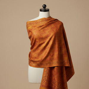 Authentic Handwoven Kullu Woolen Shawl with Classic Traditional Designs Soft and Warm Breathable <b>Fabric</b> for Stylish Winter Look - Product Image 1