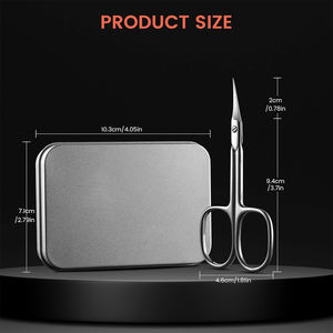 Tijeras para uñas con punta puntiaguda, cuchillas duraderas afiladas, Material lavable, suministros para uñas, tijeras para cutículas - Product Image 5