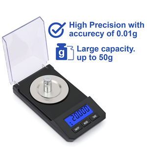 Balance de poche électronique numérique ACE FN-50, 50g 0.001g, mini balance à bijoux en or, haute précision, professionnelle, portable, avec couvercle - Product Image 4