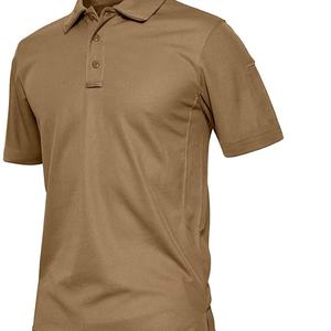 Camiseta de Verano para Hombre, Tejido Sólido 100% Algodón, Manga Corta, Secado Rápido, Transpirable, Informal para el Trabajo - Product Image 1