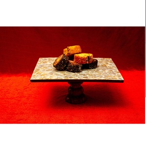 Kitchen Ware Wooden Plates Round Wood Plates Set of 4 Acacia Wooden Plates Round Tray Easy Cleaning Serving Platter <b>for</b> Hot <b>Sale</b> - Product Image 2