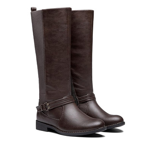 Botas de polo de primera calidad Botas largas para montar a caballo de cuero genuino Equipo ecuestre duradero cómodo Calzado de montar alto y elegante - Product Image 2