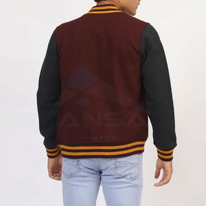 แจ็คเก็ตวาร์ซิตี้ผู้ชายคุณภาพสูง ดีไซน์ใหม่ทันสมัย ทรงหลวม สไตล์สตรีทแวร์สำหรับฤดูหนาว รับผลิตตามสั่ง ขายส่ง - Product Image 4