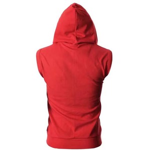 Sweat à capuche d'entraînement sans manches pour hommes léger séchage rapide vêtements de fitness d'été débardeurs à capuche vêtements pour hommes fermeture éclair - Product Image 2