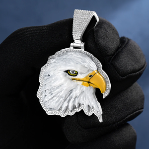 Collar Personalizado de Hombre con Colgante de Diamantes CZ, Chapado en Oro, Estilo Hip Hop - Product Image 2