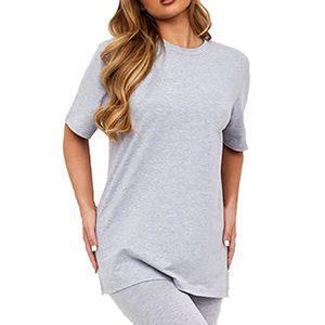 Ladies Cotton Short Sleeve Crew Neck <b>Tshirt</b> Casual Top For Summer Lightweight Soft Fabric Comfortable Daily Weartee - Product Image 5