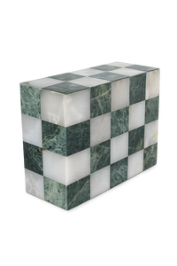 Onyx Crafts White Black Marble Unique Shaped Textured Urns for Cremation Funeral 220 Cubic Inch Eco-Friendly Durable Supplies - Product Image 4