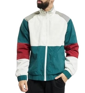 <b>Men</b> Lightweight Breathable Reversible Solid Waterproof Zipper Color Block Club Coaches Windbreaker <b>Jacket</b> - Product Image 6