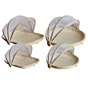 ขายส่งถูกที่สุด!!! ฝาปิดอาหารไม้ไผ่ธรรมชาติและถาดเสิร์ฟอาหารไม้ไผ่ผลิตในเวียดนาม - Product Image 5