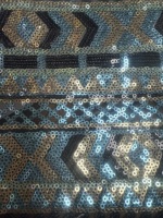Offre Spéciale tissu brodé de couleur égyptienne paillettes creuses techniques tissées en maille douce pour accessoires de sacs de mariage métallique transparent