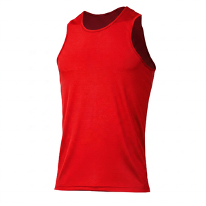 Débardeur sans manches pour homme, bleu royal, col rond, en polyester respirant, coupe classique, toutes saisons, couleur unie - Product Image 2