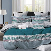 Nouveau Redheart Super King Size 300tc ensemble de literie en microfibre écologique impression réactive moderne housse de couette drap-housse