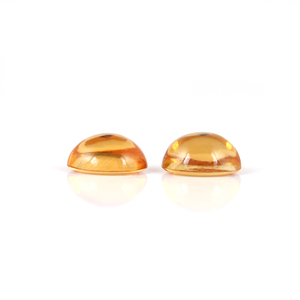 Piedras Preciosas de Citrino Amarillo Natural, Corte Cabujón Ovalado de 8x10MM, Gemas Sueltas, Certificadas por Terceros, Venta al Por Mayor, Gopika Exports Fine - Product Image 3
