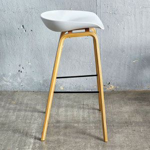 เก้าอี้บาร์สไตล์สแกนดิเนเวียน ขาไม้อัด เบาะไม้วีเนียร์โอ๊ค - Product Image 6
