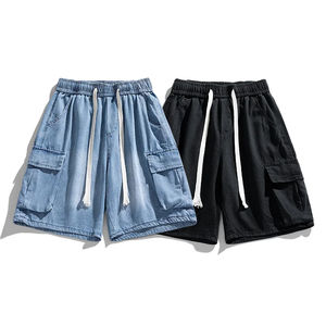 Vente en gros de shorts personnalisés d'été à la mode streetwear 100% coton short en éponge à séchage rapide pour hommes - Product Image 3