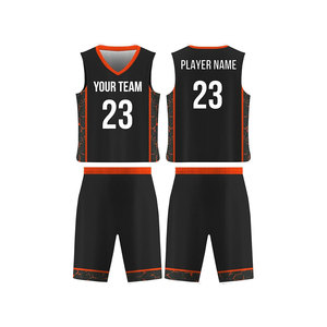Vêtements de basket-ball par sublimation Uniformes de haute qualité Maillot de basket-ball noir personnalisé unisexe - Product Image 4
