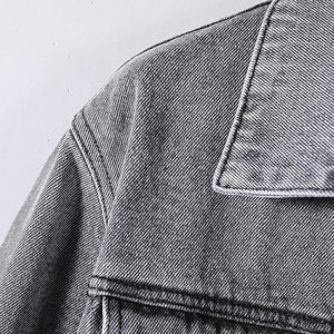 Vêtements décontractés Veste en jean Couleur personnalisée Veste en jean de haute qualité Veste d'hiver 100% coton - Product Image 5