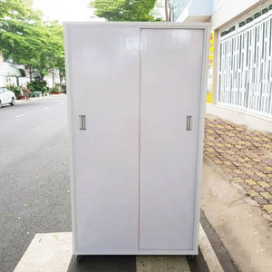 Armoire coulissante de haute qualité à 2 portes avec organisateur de vêtements en plastique - Product Image 1