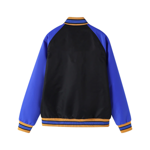 Blouson Bomber en Molleton Noir Phi Beta Sigma, Vêtement de Rue de Fraternité Grecque Premium, Imperméable, Réversible, Bordure Côtelée à l'Avant - Product Image 2