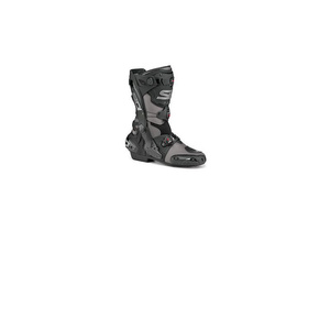 Bottes de moto Sidi Rex à tige haute, doublure en cuir véritable, semelle intérieure en caoutchouc PU, fermeture à bouton, hauteur de la cheville, pour l'été et l'hiver - Product Image 1
