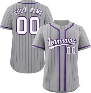 Camiseta de béisbol de la serie Pro, camiseta de softball juvenil con botones de malla personalizada, aparejos de tela sublimada, bordado de sarga, secado rápido de EE. UU. - Product Image 1