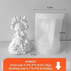 3D Sophie lapin plâtre moules bricolage gypse <span class=keywords><strong>peinture</strong></span> à la main bougie parfumée savon résine moule bougie faisant moule décor à la maison artisanat - Product Image 4
