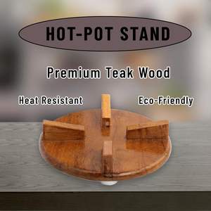 Salvamanteles de madera de primera calidad, soporte para olla caliente, estera de aislamiento térmico, Protector de mesa para cocina, comedor, utensilios de cocina, restaurante, uso decorativo - Product Image 2