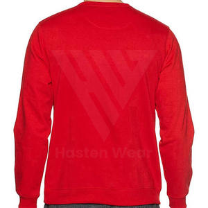 Sweat-shirts en coton haute performance pour hommes, pour vêtements de sport à col rond à manches longues, logo brodé personnalisé - Product Image 2